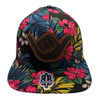 Shaka Leather Patch Flatbill Hat