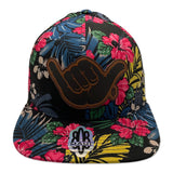 Shaka Leather Patch Flatbill Hat