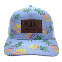 Maui Hawaii Leather Patch Hat
