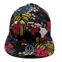Hawaiian Islands 3d Flat Bill Hat